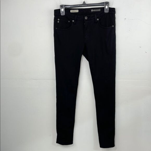 Ag Adriano Goldschmied The Legging Super Skinny Fit Black Skinny Jeans size 29R - Picture 1 of 14